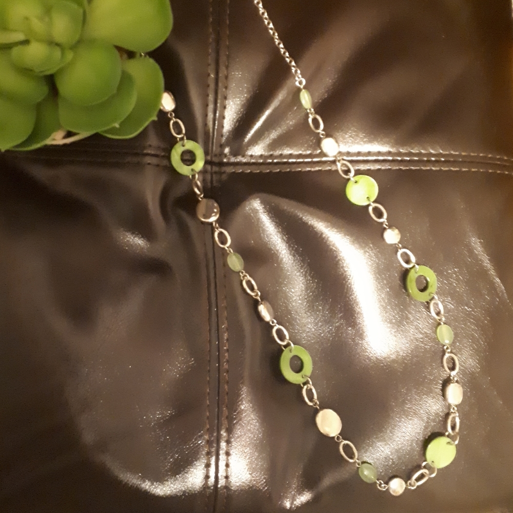 Green Long Necklace